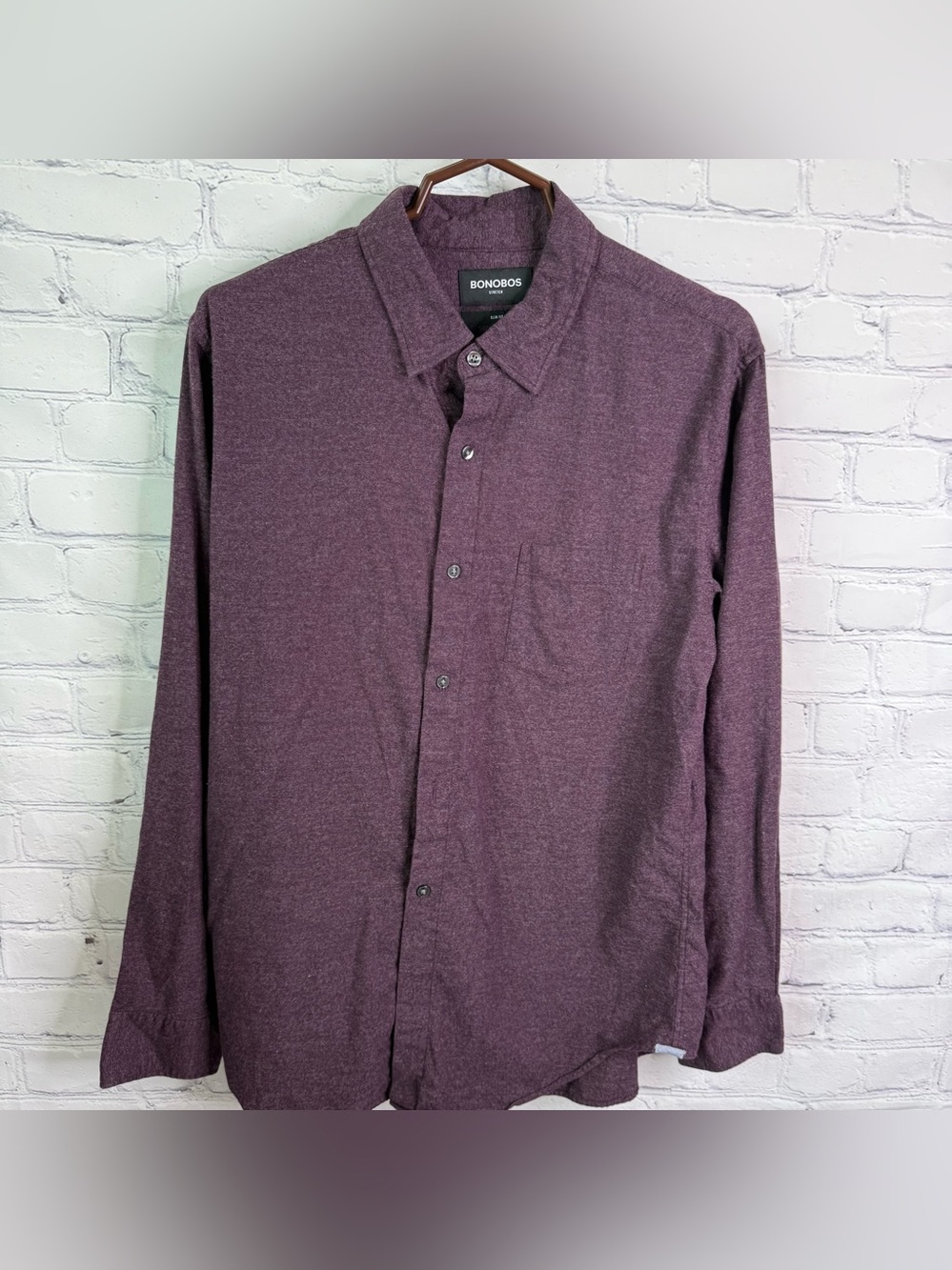 BONOBOS Stretch Slim Fit Button Down Shirt Large